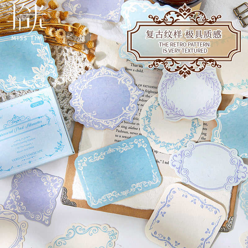 Relief Note Paper - Fuying Series, 20 Pcs - ViktaShop