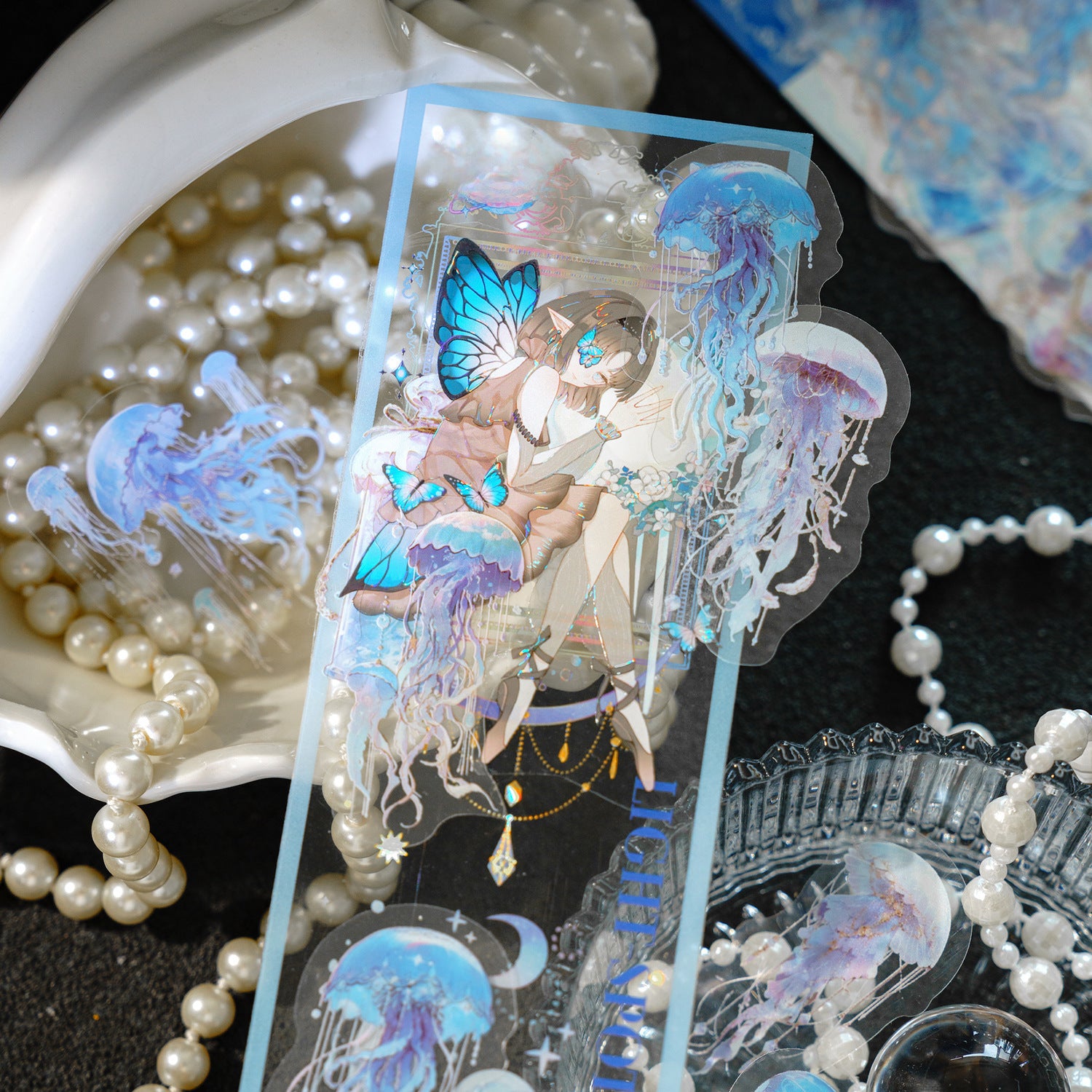 Jellyfish Fantasy Series PET Stickers, 40 Pcs - ViktaShop