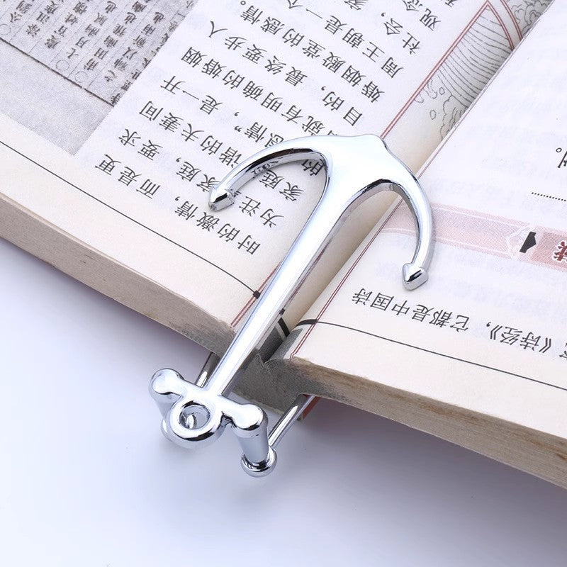Ship Anchor Metal Bookmark – Dual-Purpose Reading Tool & Gift - ViktaShop