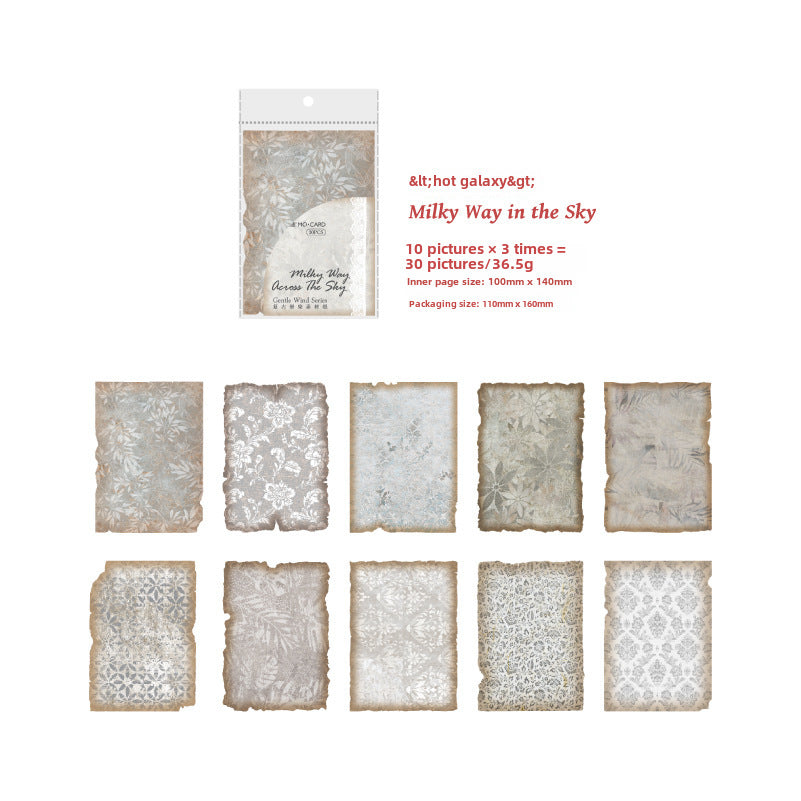Vintage Material Paper – Soft Wind Series 30 Sheets