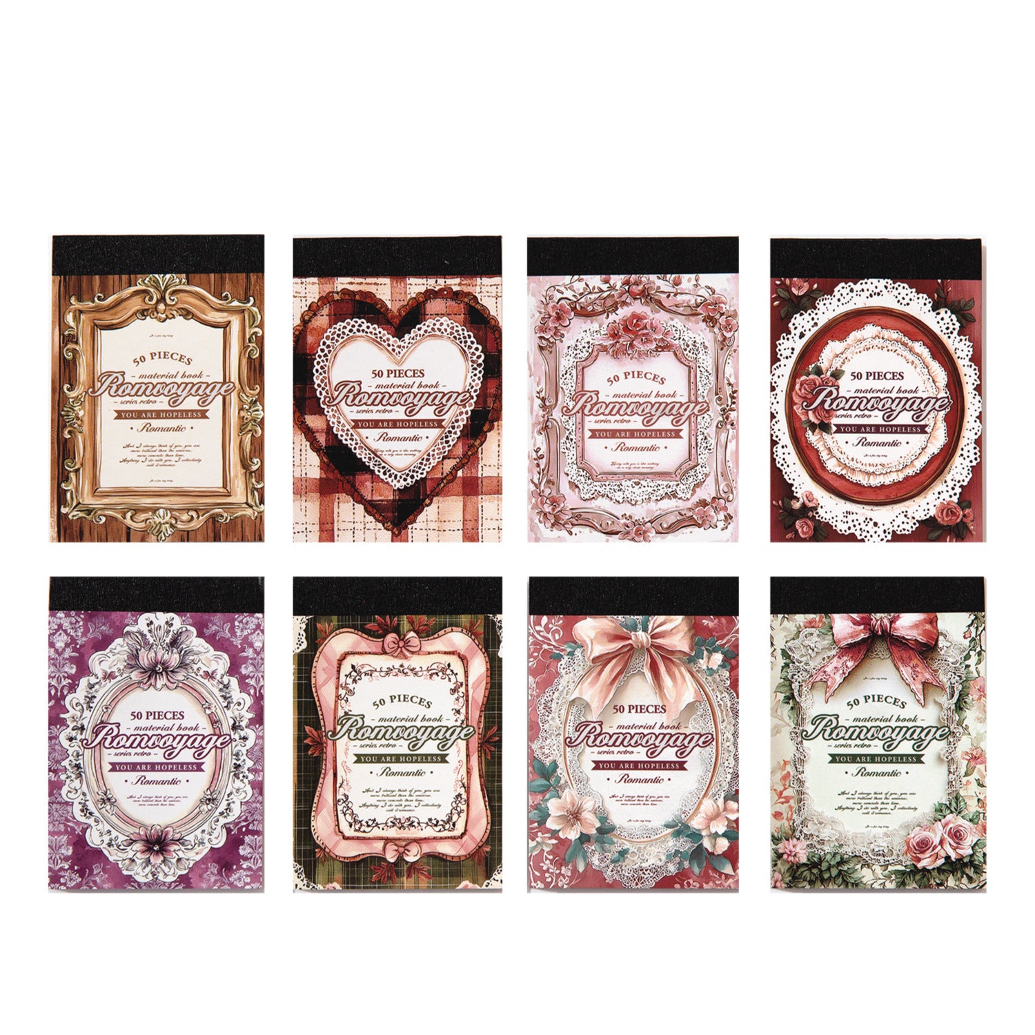 Romantic Travel Material Paper - Purple Rhyme - 50 pcs - ViktaShop