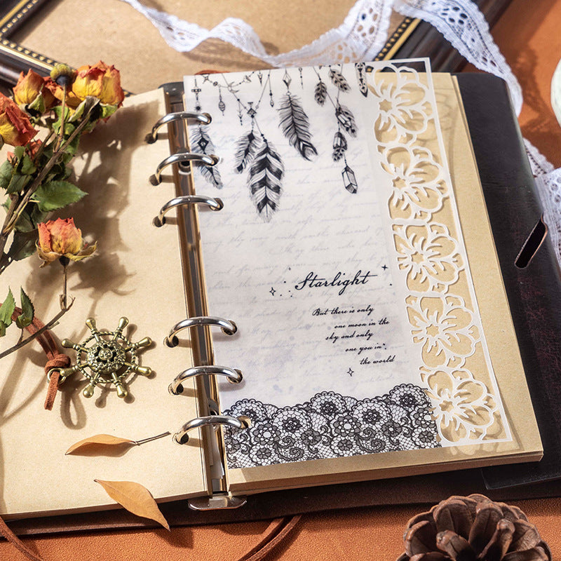 Material paper flower and Alice series lace hollow 10 sheets