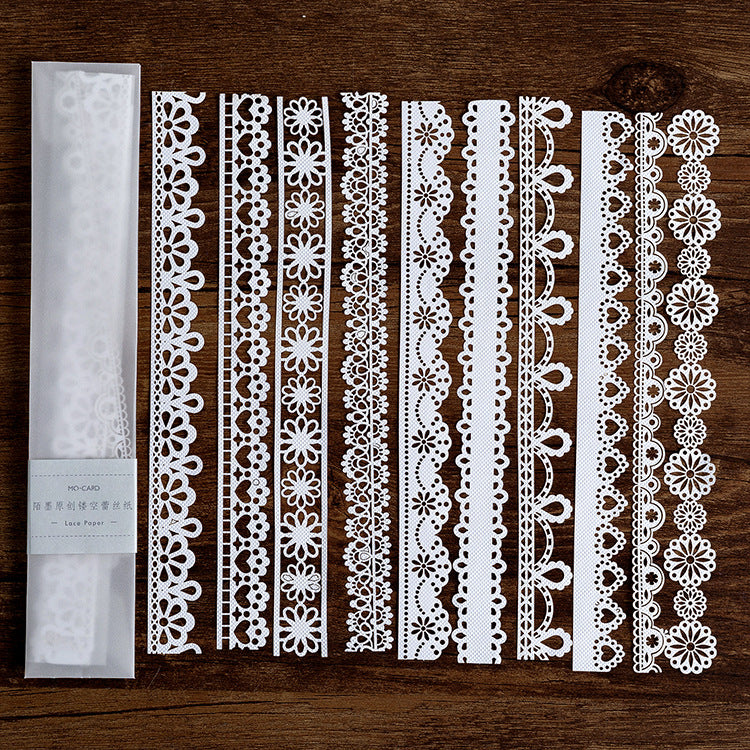 Hollow Lace Paper – Alice Tea Party Series, 8 Options - ViktaShop