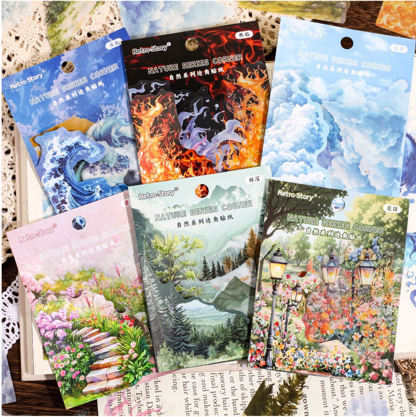 Natural Edge Stickers - PET - ViktaShop