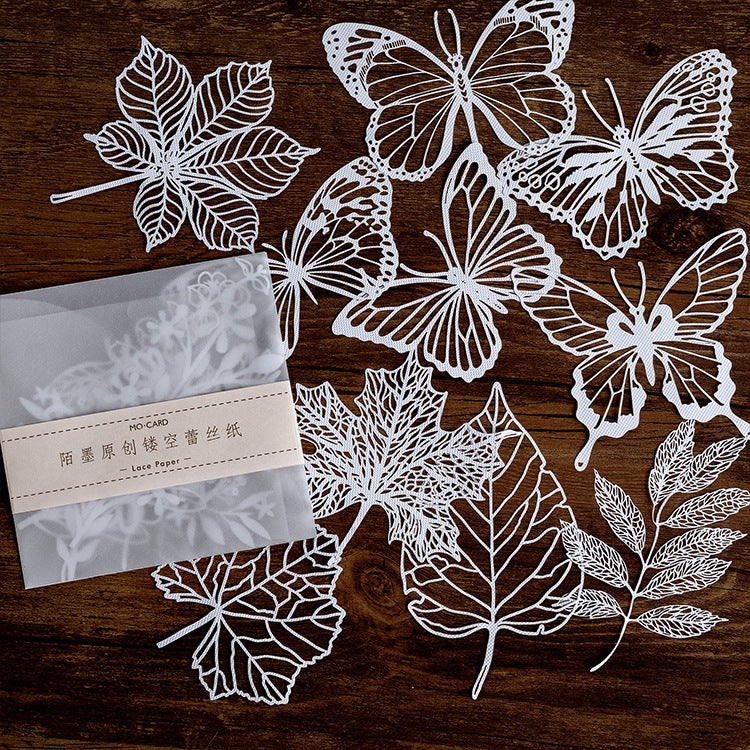 Hollow Lace Paper – Alice Tea Party Series, 8 Options - ViktaShop