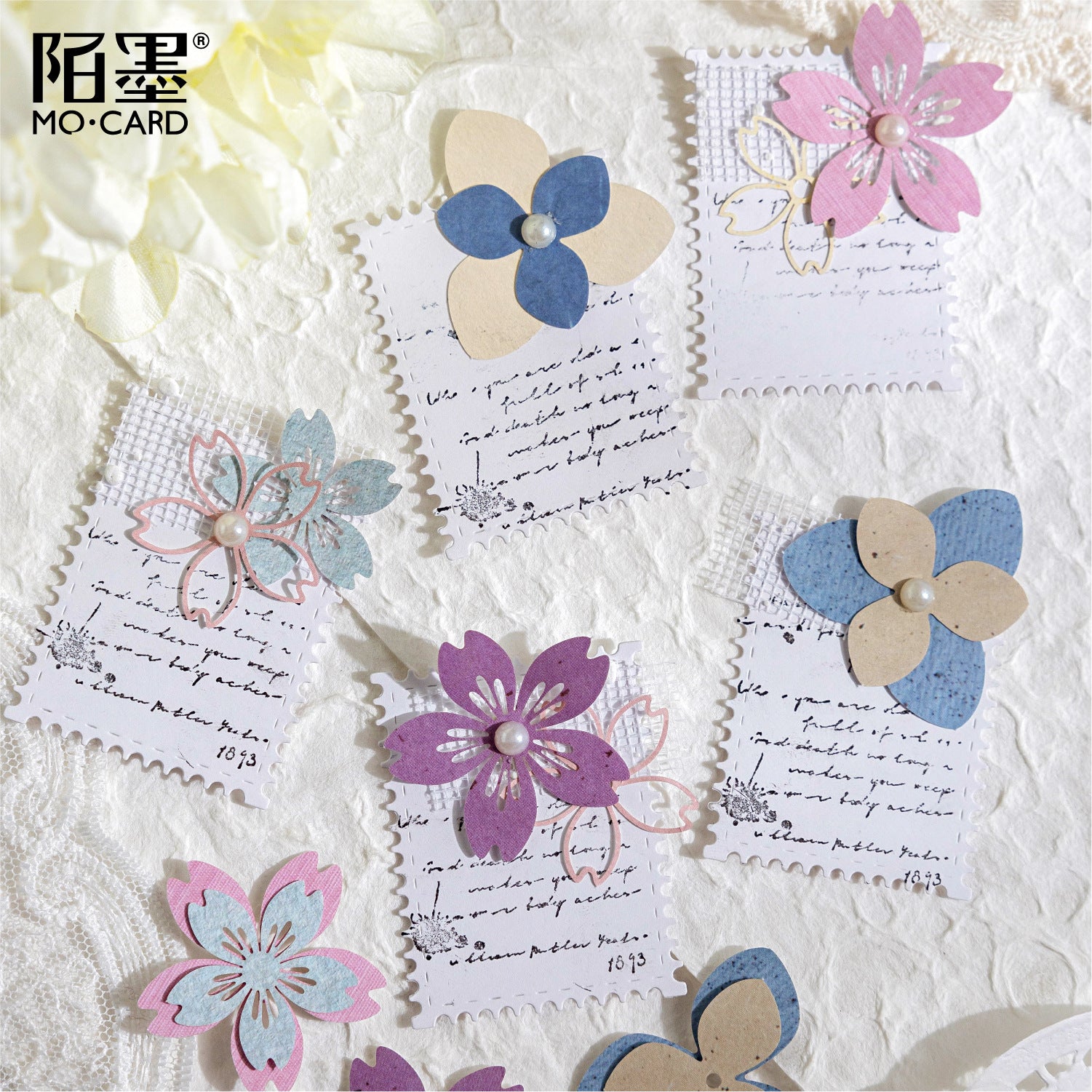 White Kraft Paper Hollow Material - Flower Pickup Serie - ViktaShop