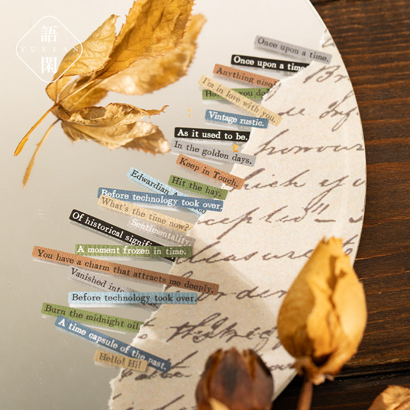 Nostalgic Letterhead Series Film Stickers, 4 Options