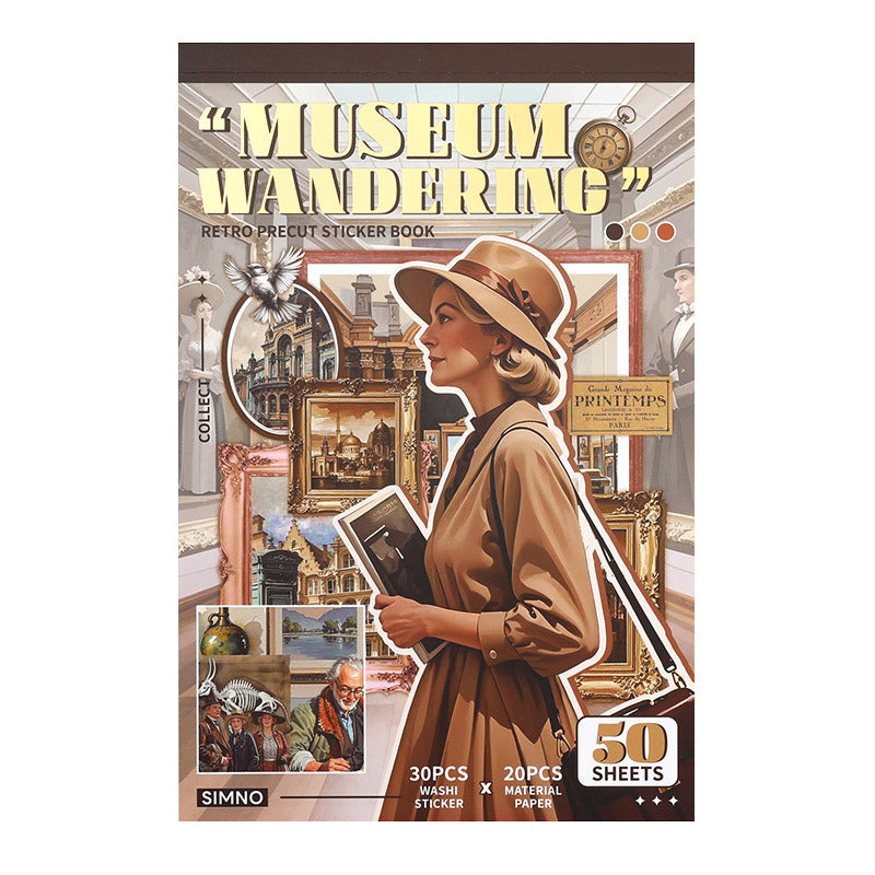 Dual-Material Sticker Book – Slow Life Series, 2 Options - ViktaShop