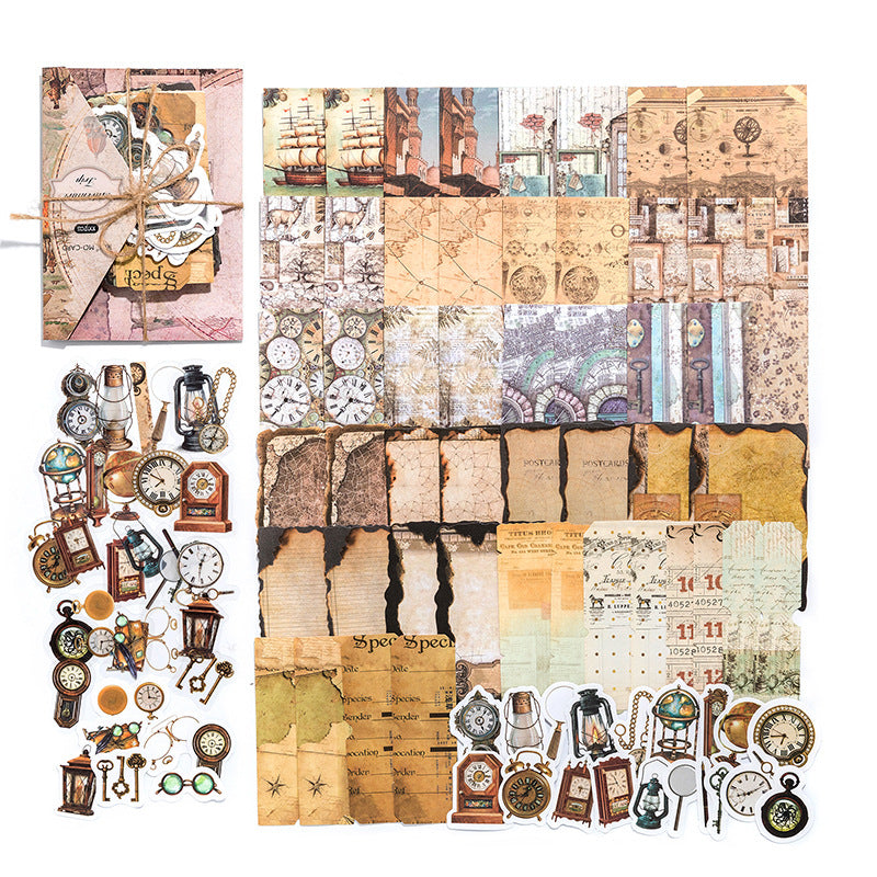 PET Stickers – Time Museum Series Retro Style, 6 Options - ViktaShop
