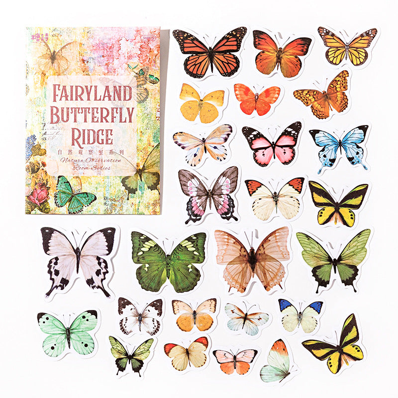 Natural Observation Room Series Retro Washi Stickers 6 Styles 50 Pcs
