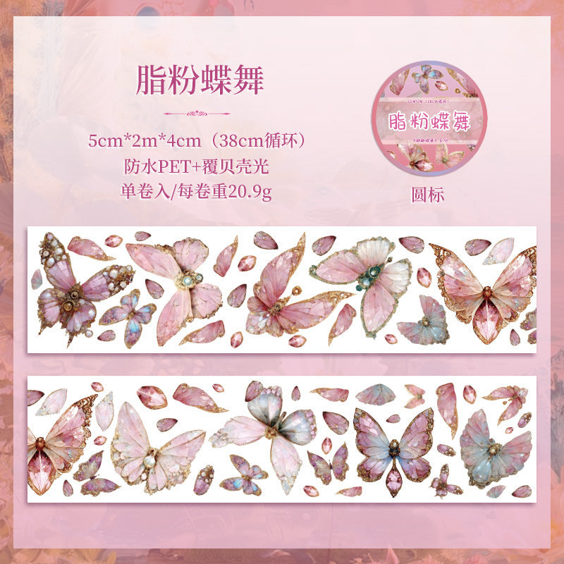 Butterfly Dance Tape – PET Landscape Stickers Roll - 2m - ViktaShop