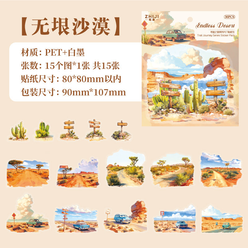 Journey Series PET Stickers - ViktaShop