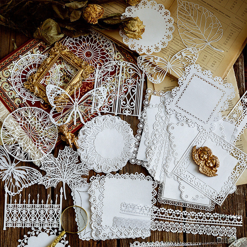 Hollow Lace Paper – Alice Tea Party Series, 8 Options - ViktaShop