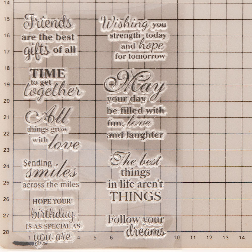 Transparent Silicone Seal Hand Account Seal Blessing Words - ViktaShop