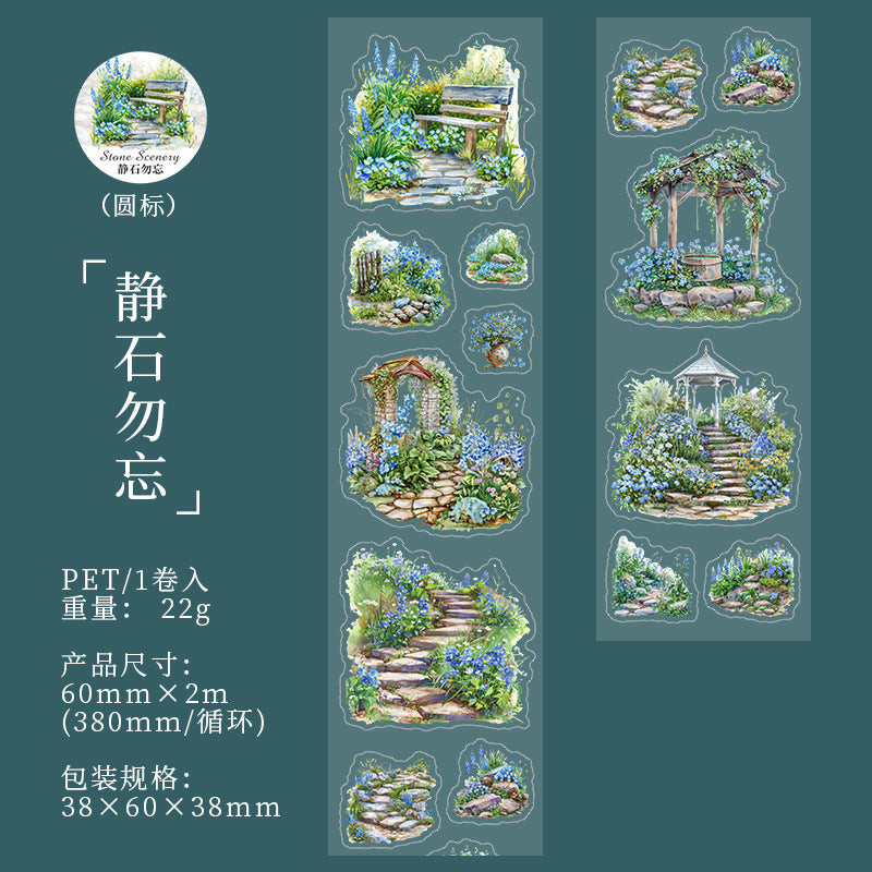 Garden Landscape PET Tape – Stone Small View Series, 2m - ViktaShop