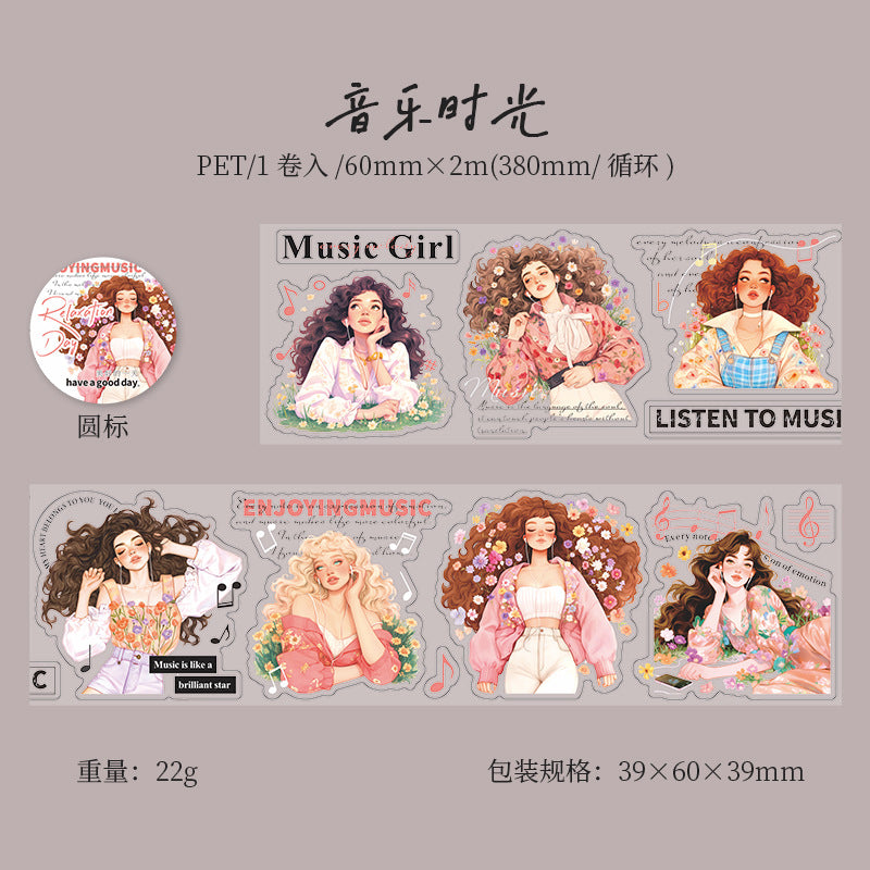 Character PET Tape - Relaxation Day Series - 6 Tapes - ViktaShop