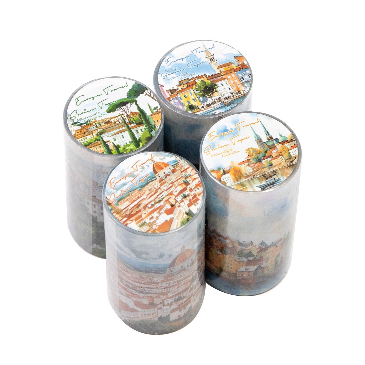 PET Tape – Travel Theme Cycle Tape, 350mm - ViktaShop