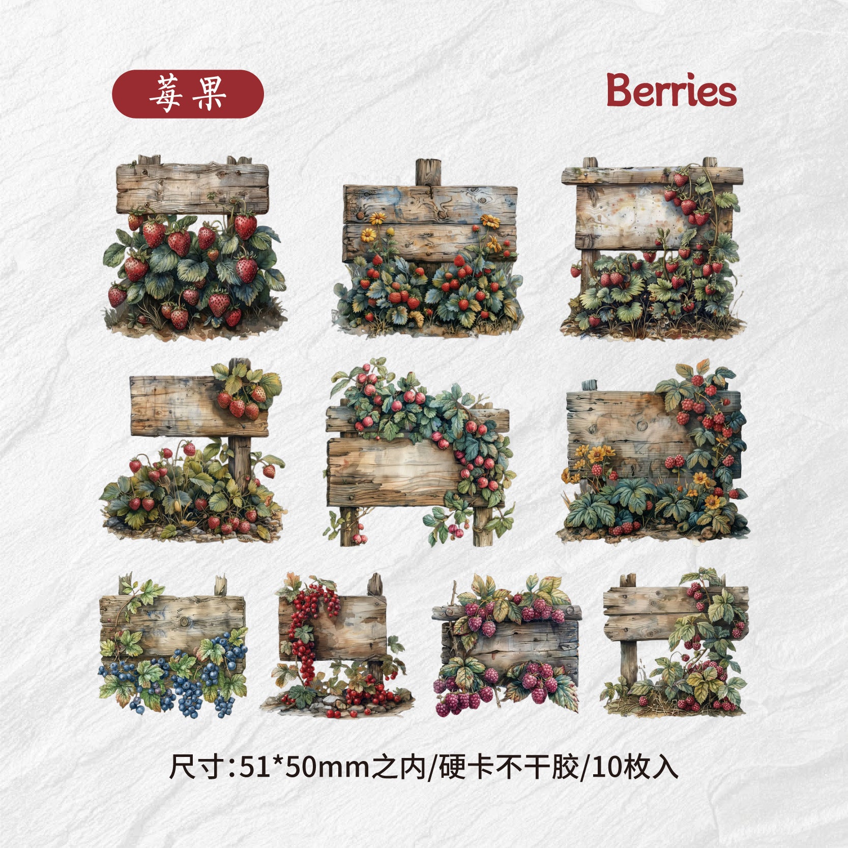 Sticker Pack - Berries & More - ViktaShop