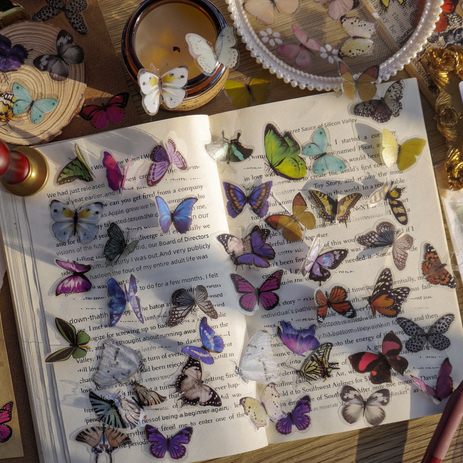 Butterfly Garden PET Sticker Pack, 6 Options - ViktaShop