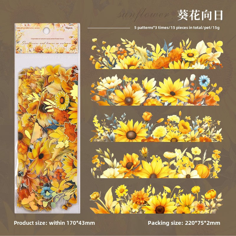 Autumn Impression PET Sticker Pack, 6 Options - ViktaShop