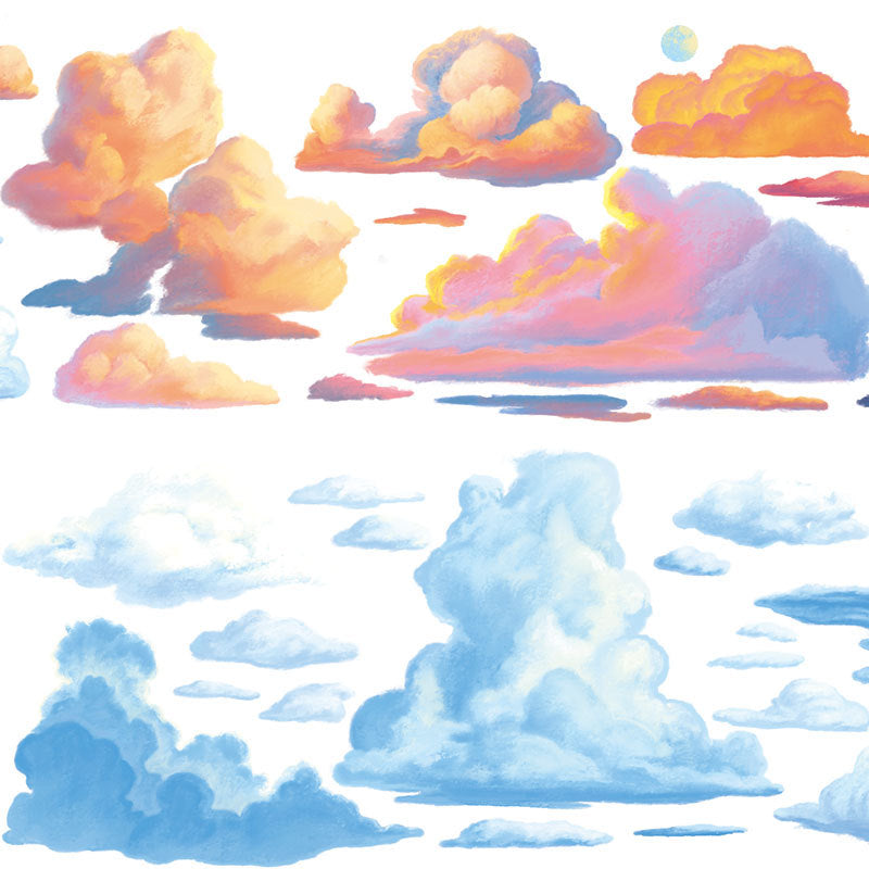 Blue Sky and White Clouds Landscaping Washi Tape, 2m - ViktaShop