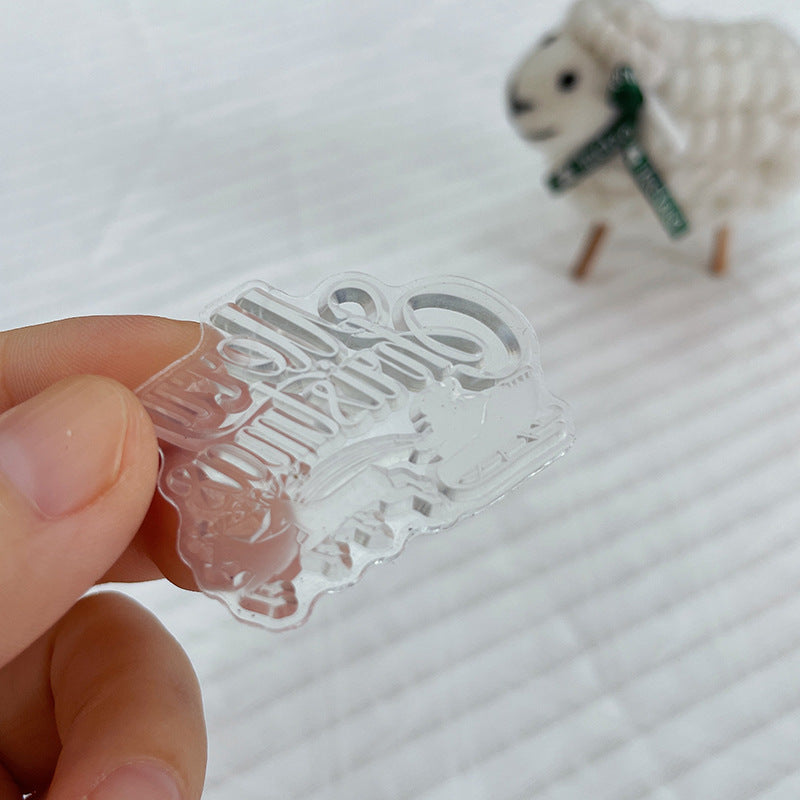 Christmas English Transparent Silicone Stamp – DIY Journal Decorative Seal - ViktaShop