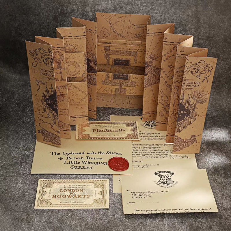 Harry Potte Paper Map set