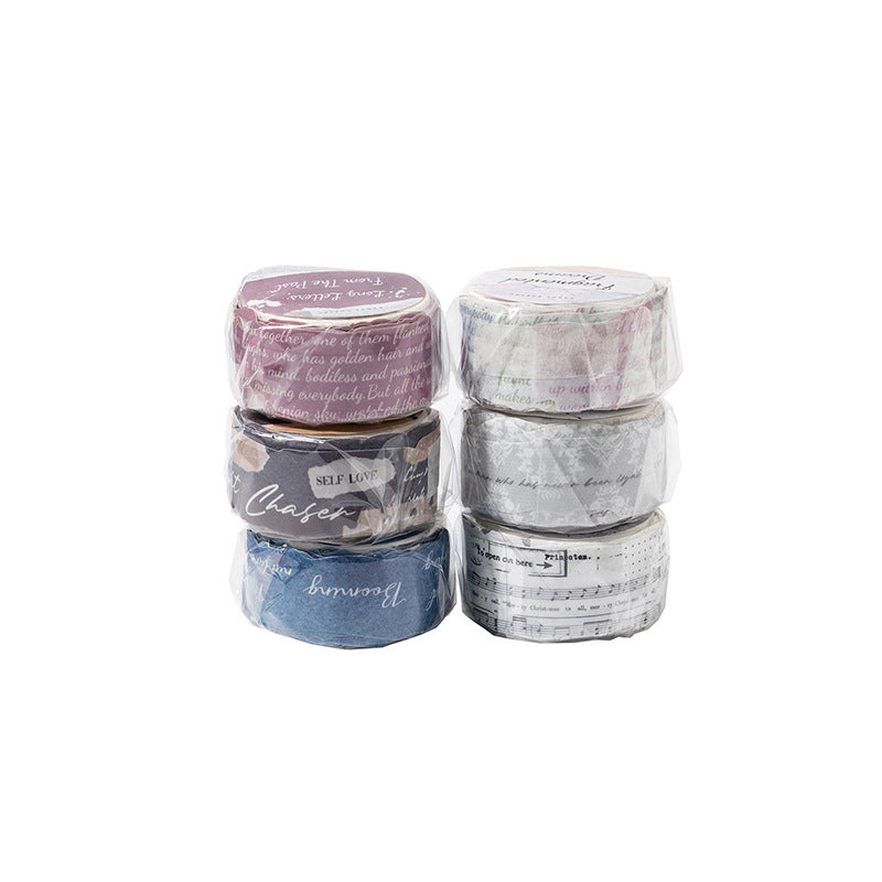 Retro Burned Paper Theme Washi Paper, Decoration Material, 2m - ViktaShop