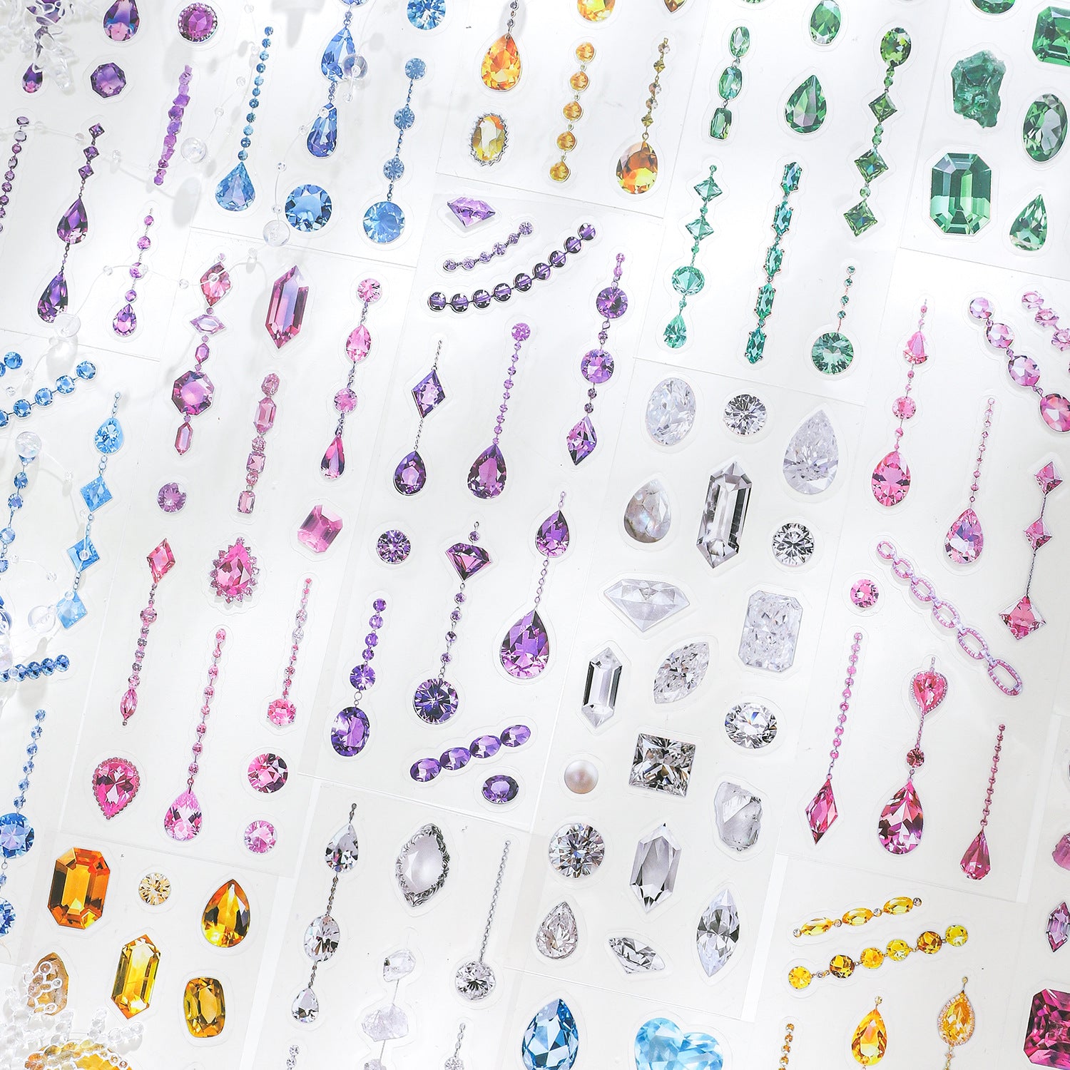 Brilliant Gemstone Hot Stamping, Crystal Stickers, 3 Pcs - ViktaShop