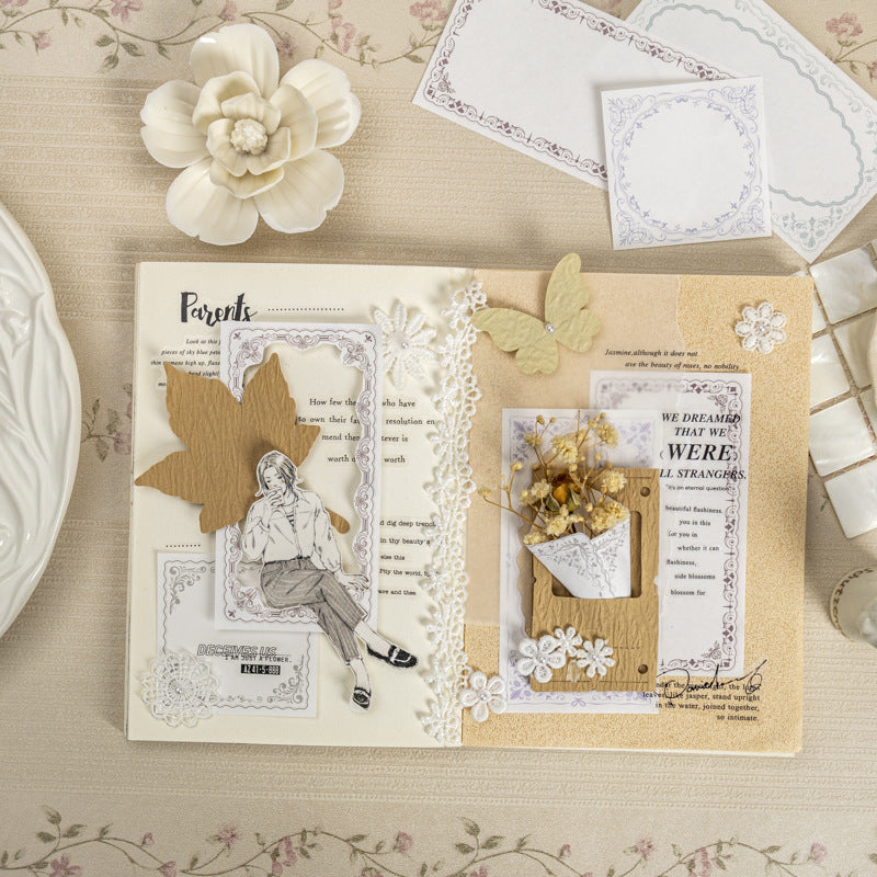 Garden on the Seine Series – Retro Message Paper, 5 Options - ViktaShop