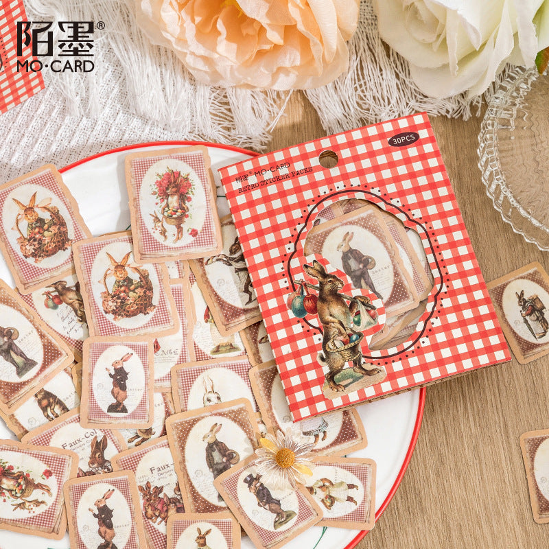 Sticker Bag - Pastoral Diary Series, 6 Pcs - ViktaShop