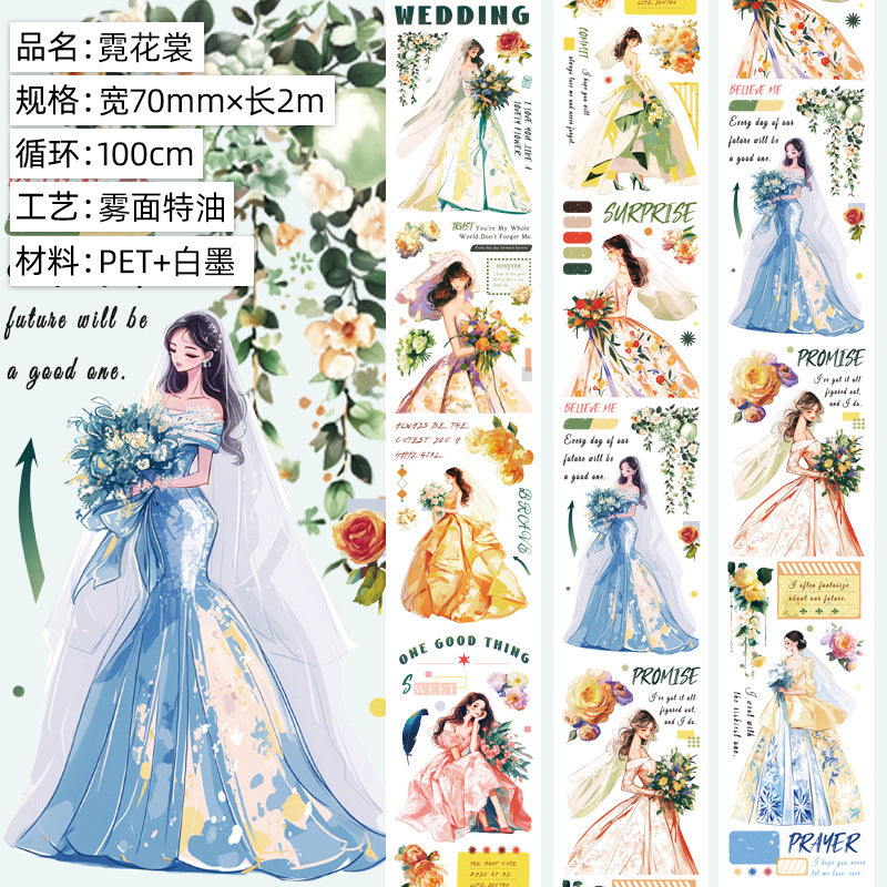 European Retro Character PET Tape – Art & Fashion Style - 2m - ViktaShop