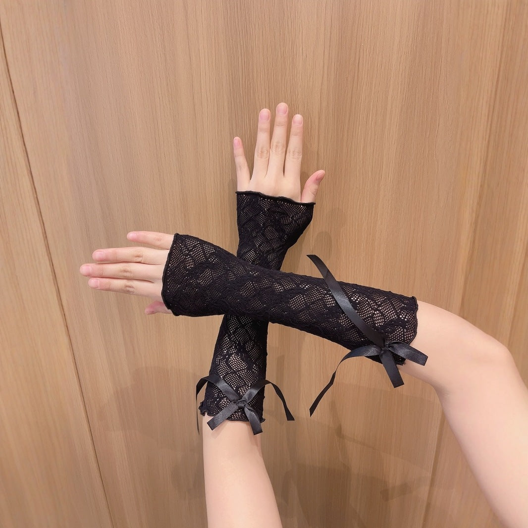 Millennium Y2K Lace Bow Strap Hand Sleeve - ViktaShop