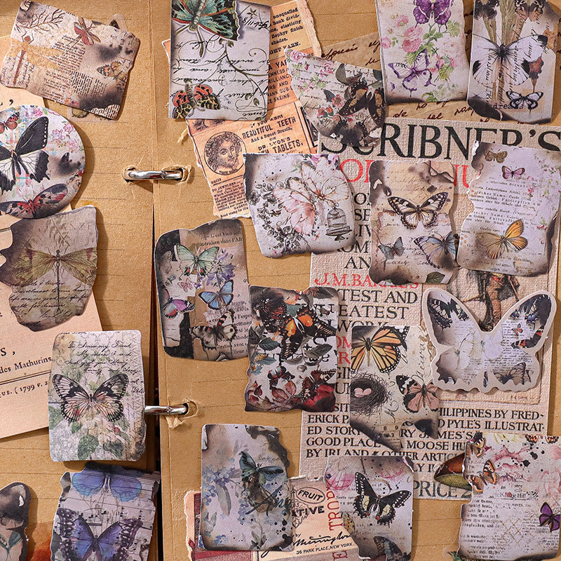 Sticker Bag - Warm Fire Shimmer Series, 50 Pcs - ViktaShop