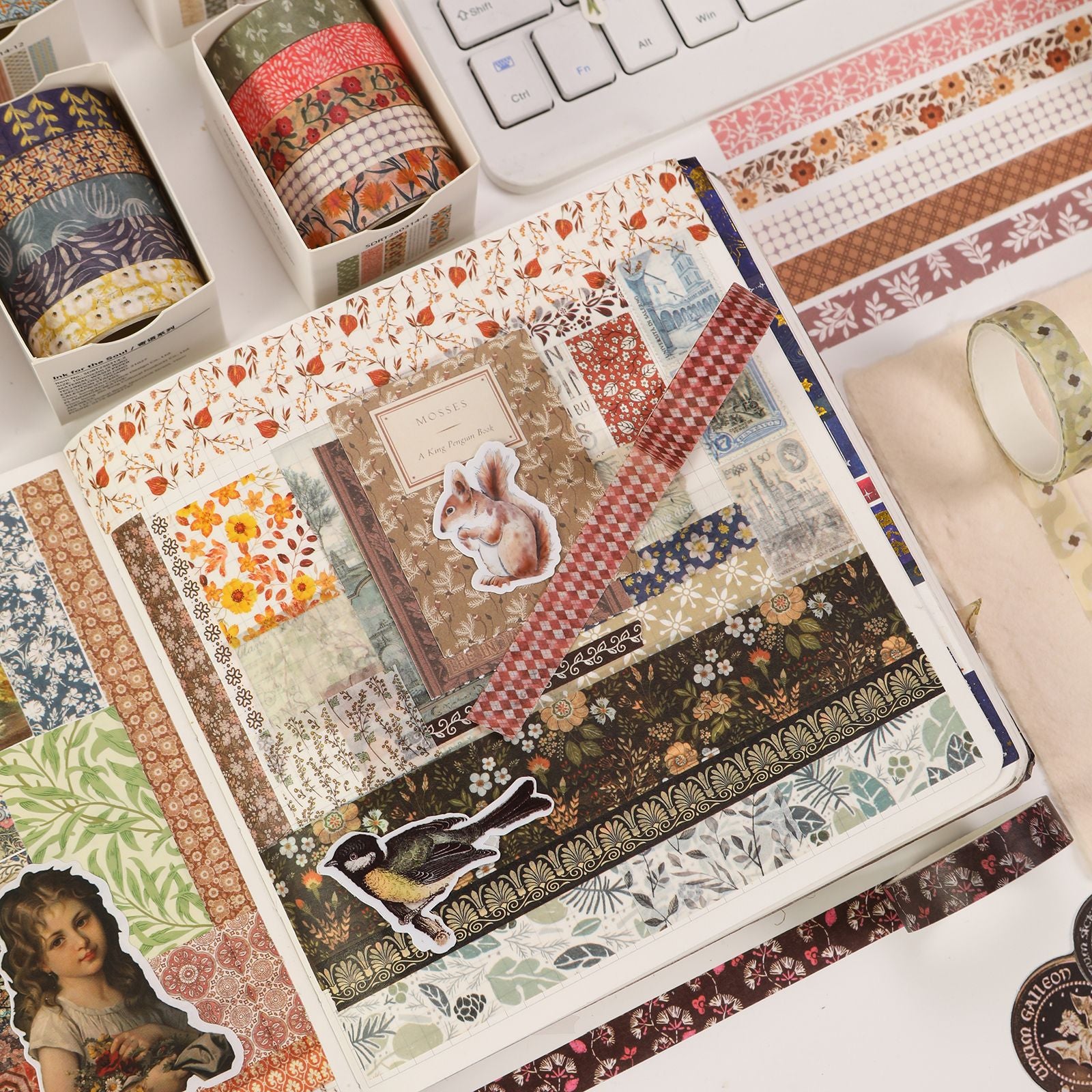 Message Series Washi Tape Set – Creative Background Design, 12 Options - ViktaShop