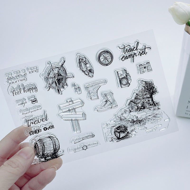 Transparent Silicone Creative Stamp – PVC DIY Seal for Journals & Crafts - ViktaShop