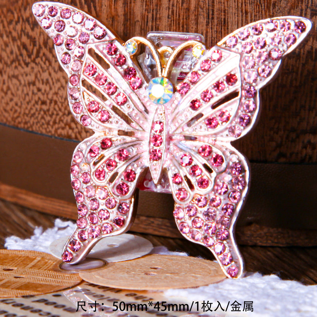 Retro Metal Butterfly Clip – Custom Journal Stationery Clip, 4 Options - ViktaShop