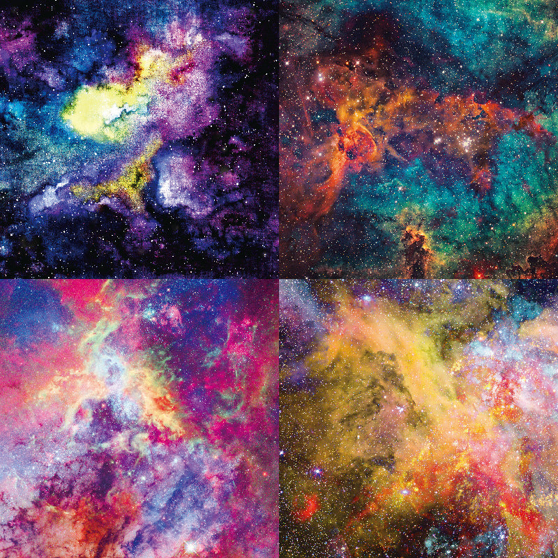 Cosmos material paper background 10 sheets