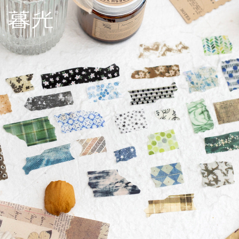 Die-Cut Tape – Poetry of Plants and Trees Series, Light Retro, 4 Options - ViktaShop