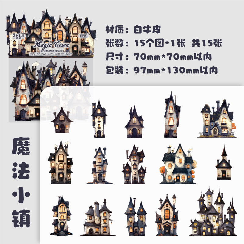 Fairy Tale Town Series Paper Stickers - ViktaShop