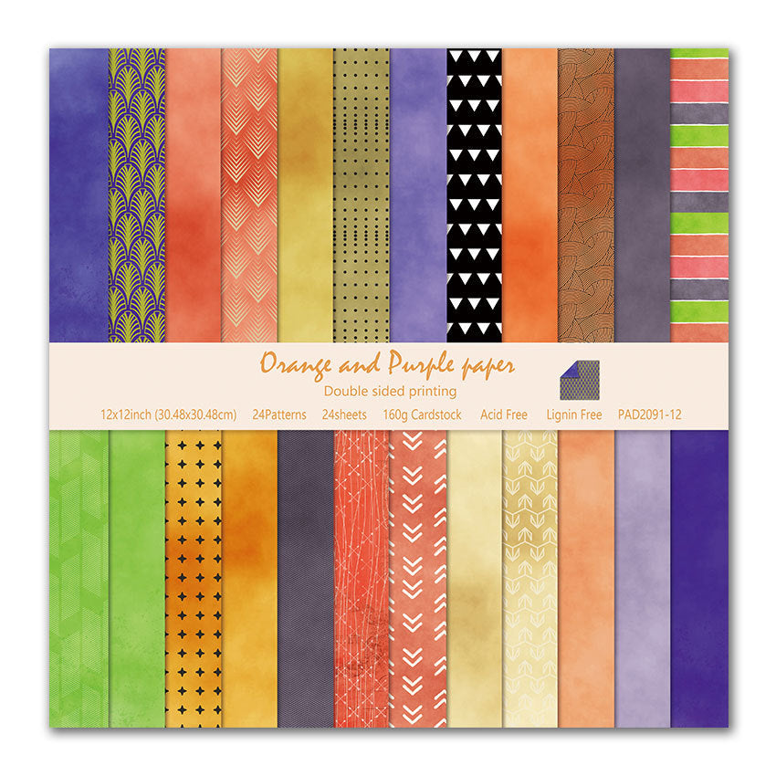 DIY photo album clip book junk journal hand account card background paper 12 inch double-sided pattern paper - ViktaShop