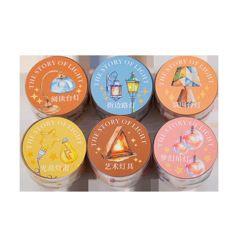 Lighting Die-Cut Tape – Light Story Series, Landscape Collage, 6 Options - ViktaShop