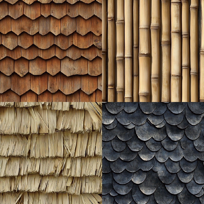 Texture of Tiles DIY Background Paper – Single-Sided, 24 Sheets - ViktaShop