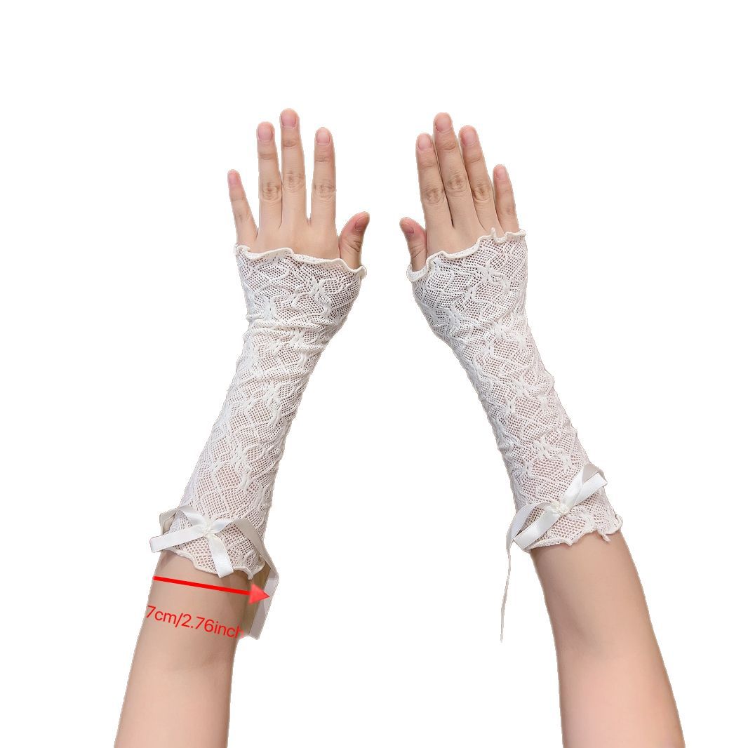 Millennium Y2K Lace Bow Strap Hand Sleeve - ViktaShop