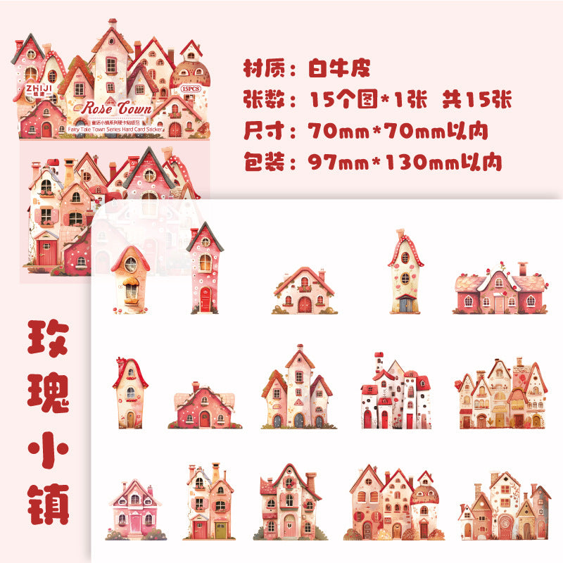Fairy Tale Town Series Paper Stickers - ViktaShop