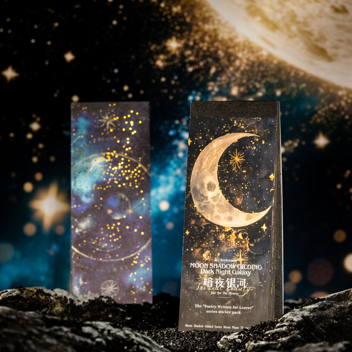 Gilded Stickers – Moon Shadow Series, 6 Options - ViktaShop