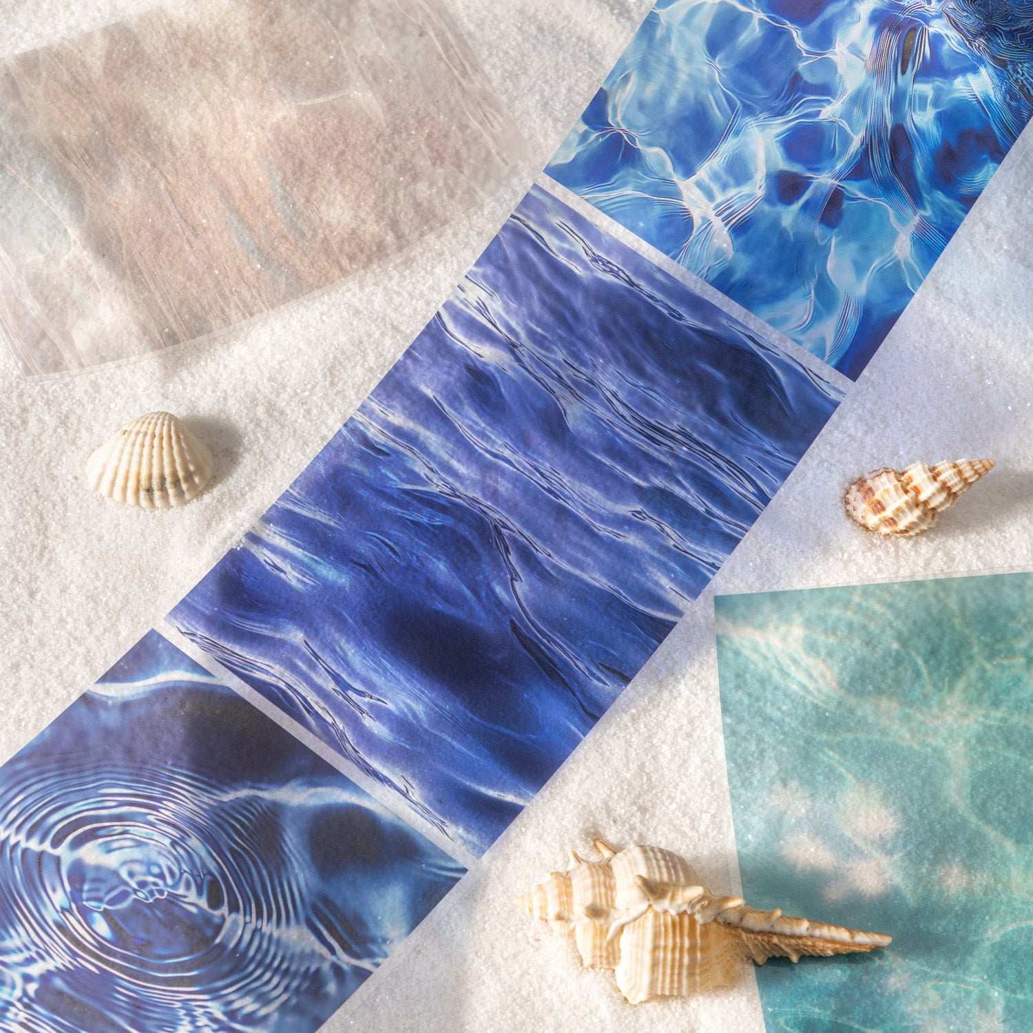 Waves Theme Landscape Washi Tape - Listening to Waves Series, 2m - ViktaShop