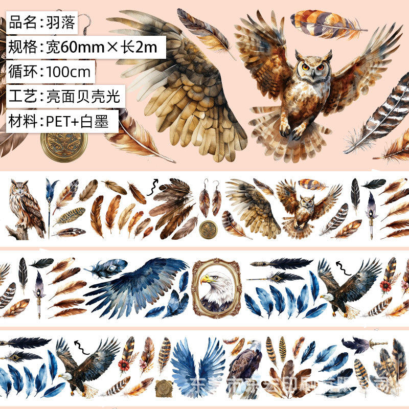 Maillard Character & Floral Matte PET Tape – 1 m - ViktaShop