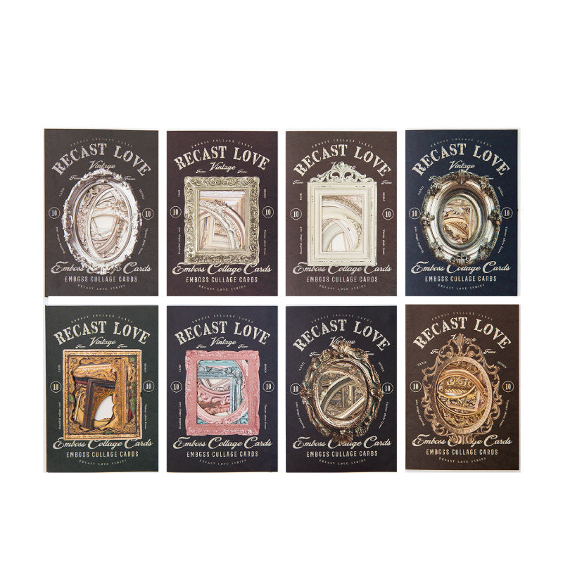 Romantic Flower Collage Cards – 8 Designs - ViktaShop