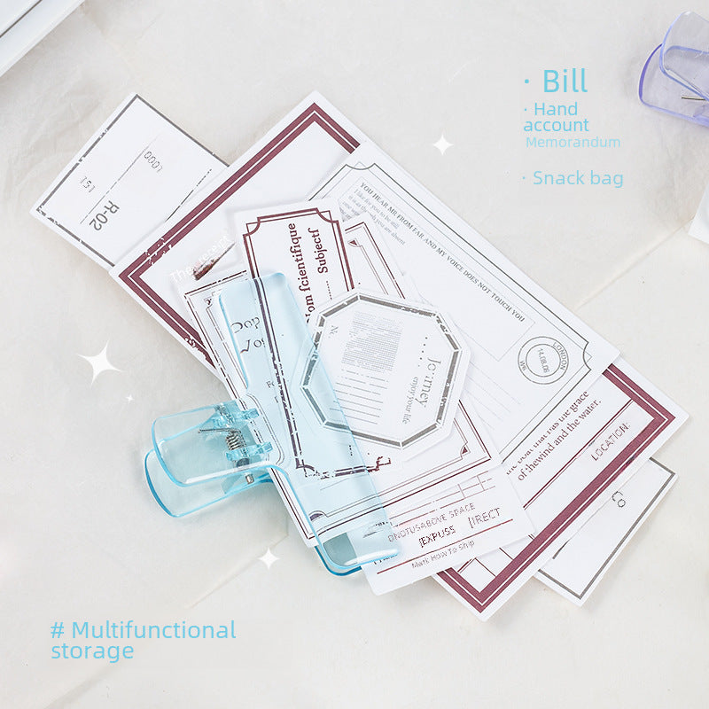 Transparent Acrylic Jelly Clip – Long Tail Stationery Clip - ViktaShop
